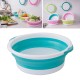 4-Size Optional Plastic Foldable Round Dish Tub Portable Hand Feet Washing Basin Space Saving Washtub For Outdoor Camping Travel