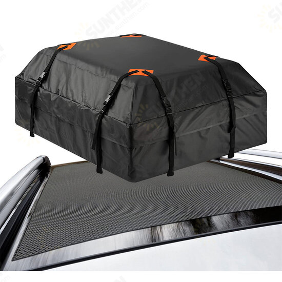 475L Car Rooftop Cargo Bag 420D Waterproof Car Top Carrier Bag Luggage Storage for Outdoor Travel Carrier