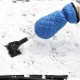 56CM Telescopic Rotating Snow Shovel With Gloves Vehicle Winter Shoveling Snow Tools