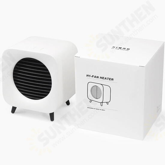 700W Fan Heater Portable Electric Winter Warmer Fan Desk Camping Home Two Mode Heating Device