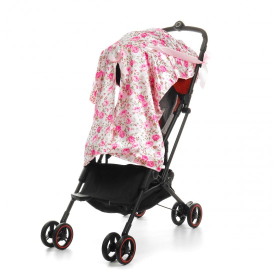 Baby Stroller Sunshade Breathable Muslin Pram Car Seat Canopy Blanket Outdoor Travel