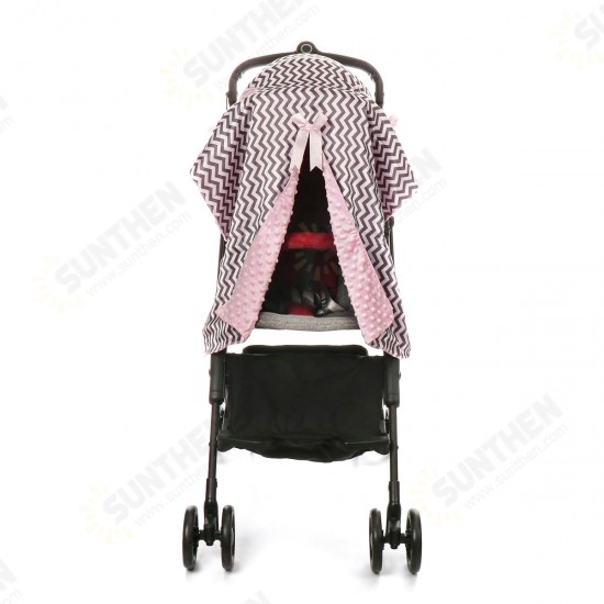 Baby Stroller Sunshade Breathable Muslin Pram Car Seat Canopy Blanket Outdoor Travel