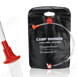 Camping Shower Bag 5 Gallon/20L Solar Removable Hose Heating Bag Portable Washer Water Storage Bathing Bag for Car Outdoor Hiking Picnic Camping Shower Bag 5 Gallon/20L Solar Removable Hose Heating Bag Portable Washer Water Storage Bathing Bag for Car Outdoor Hiking Picnic