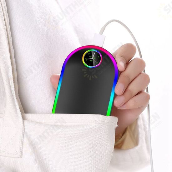 10000MAh USB Rechargeable Hand Warmer Power Bank with Power Display Mini USB Electric Hand Warmer Winter