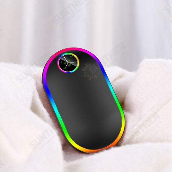 10000MAh USB Rechargeable Hand Warmer Power Bank with Power Display Mini USB Electric Hand Warmer Winter