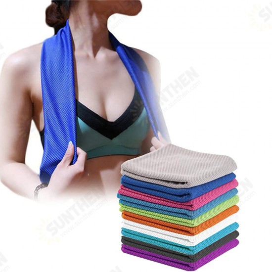 3Pcs Sport Super Cooling Towel 30x100cm Soft Breathable Gym Fitness Towel Quick-dry Camping Hiking Ice Towels