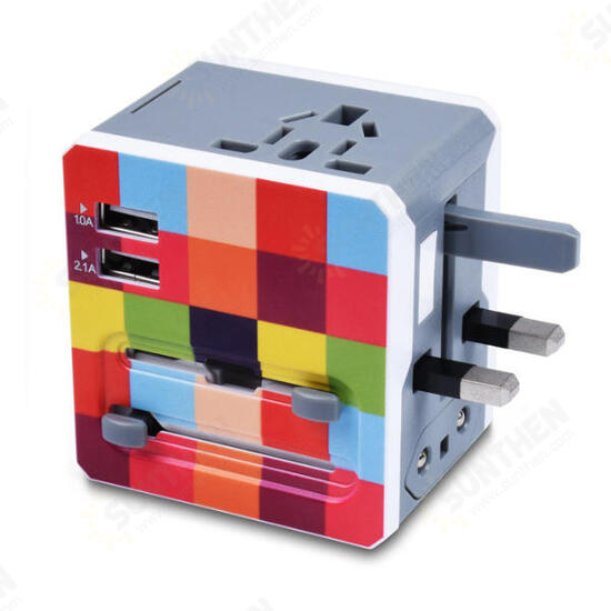 USB Conversion Plug US EU AU UK Plug Power Adapter Travel Camping Portable Plug Adapter