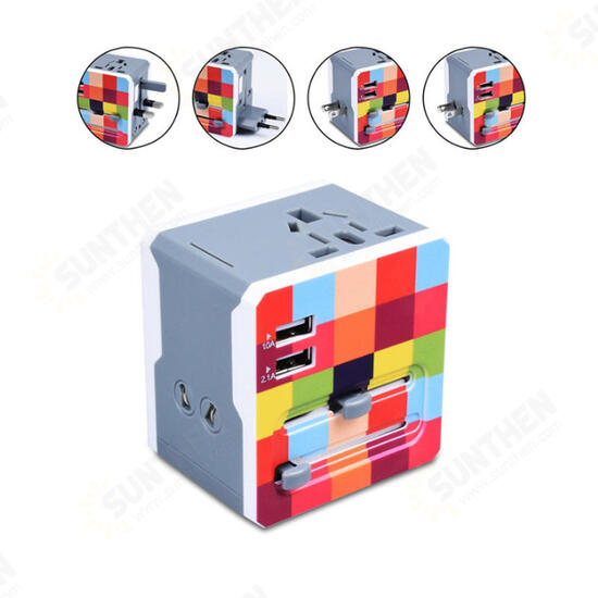 USB Conversion Plug US EU AU UK Plug Power Adapter Travel Camping Portable Plug Adapter