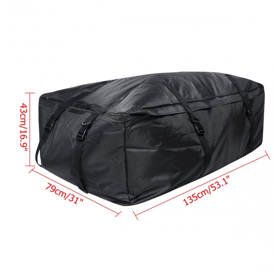 Oxford Cloth Car Roof Bag Travel Car Top Rack Bag Waterproof Luggage Cargo Carrier Bag Outdoor Camping