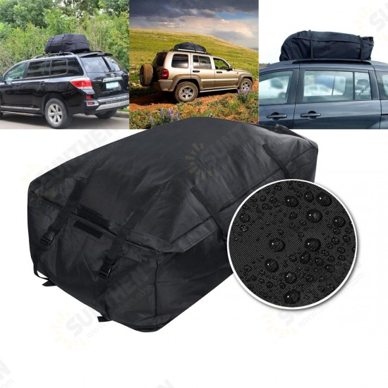 Oxford Cloth Car Roof Bag Travel Car Top Rack Bag Waterproof Luggage Cargo Carrier Bag Outdoor Camping