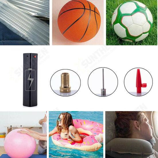 Portable Basketball Air Pump 1.5-2L 3-24V Electric Pump High Pressure Multifunction Bicycle Inflator