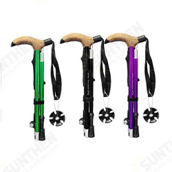 110-130cm T-handle Light Short Folding Trekking Pole Multifunctional Outdoor Hiking Climbing Telescopic Walking Stick Old Man Stick 110-130cm T-handle Light Short Folding Trekking Pole Multifunctional Outdoor Hiking Climbing Telescopic Walking Stick Old Man Stick