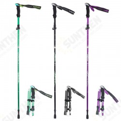 130CM Long Folding Walking Sticks Outdoor Trekking Poles EVA Handle Portable Hiking Antishock Aluminum Alloy Hiking Poles 130CM Long Folding Walking Sticks Outdoor Trekking Poles EVA Handle Portable Hiking Antishock Aluminum Alloy Hiking Poles