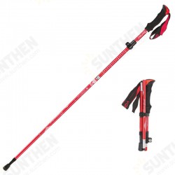 115/135cm 5 Sections Trekking Pole Aluminum Alloy Outdoor Sports Climbing Hiling Stick 115/135cm 5 Sections Trekking Pole Aluminum Alloy Outdoor Sports Climbing Hiling Stick