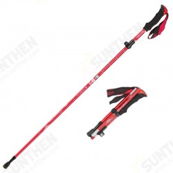 115/135cm 5 Sections Trekking Pole Aluminum Alloy Outdoor Sports Climbing Hiling Stick 115/135cm 5 Sections Trekking Pole Aluminum Alloy Outdoor Sports Climbing Hiling Stick