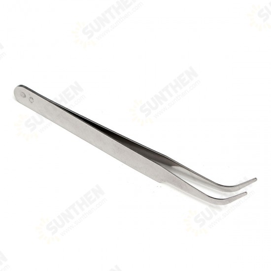 100mm Stainless Steel High-Precision Elbow Tweezers DIY Tool