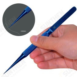 1PCS Anti-magnetic Titanium Microsurgical Straight Curved Tweezer Anti-corrosion With 0.15mm 1PCS Anti-magnetic Titanium Microsurgical Straight Curved Tweezer Anti-corrosion With 0.15mm