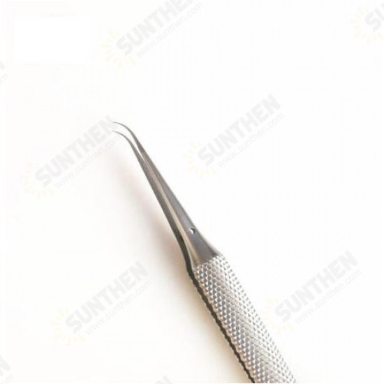 1PCS Anti-magnetic Titanium Microsurgical Straight Curved Tweezer Anti-corrosion With 0.15mm