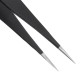 2pcs Antistatic Harder Mini Stainless Steel Tweezer Straight and Elbow Head Tweezer