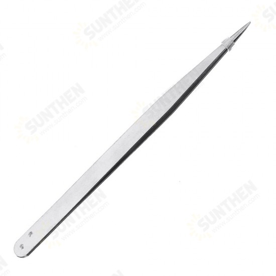 3 In 1 Stainless Steel Tweezer Straight/Flat/Elbow Head Tweezer