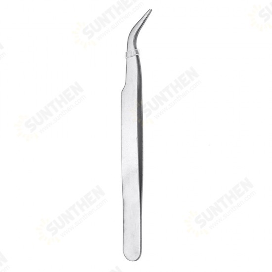 3 In 1 Stainless Steel Tweezer Straight/Flat/Elbow Head Tweezer