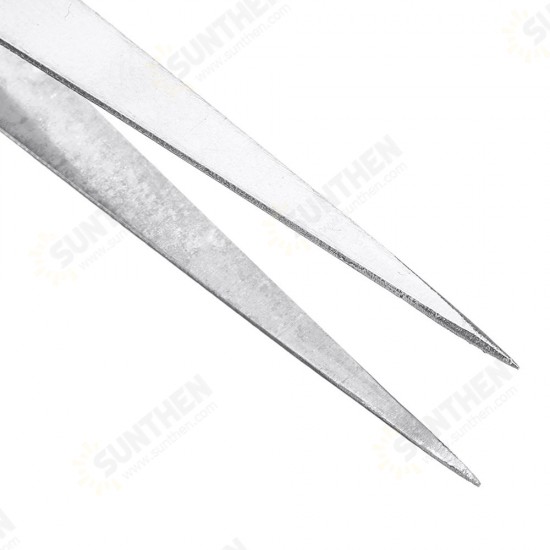 3 In 1 Stainless Steel Tweezer Straight/Flat/Elbow Head Tweezer