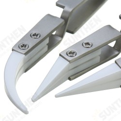 3pcs New Non Conductive Ceramic Tweezers IC SMD SMT Reverse Tweezers Heat Resistant 1000 Degree Hand Tools 3pcs New Non Conductive Ceramic Tweezers IC SMD SMT Reverse Tweezers Heat Resistant 1000 Degree Hand Tools