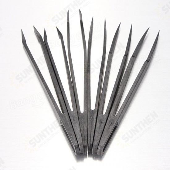 6pcs Straight Bend Anti-static Tweezer Heat Resistant Repair Tool