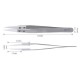 BST-72-MZ Anti-acid Ceramic Tipped Stainless Steel Tweezer Fine Pointed Tips With Heat Resistance 128x10mm