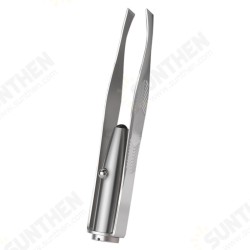 Eyebrow Hair Removal LED Eyebrow Tweezer Portable Stainless Steel Eyebrow Clip With Light Makeup Tools Eyebrow Hair Removal LED Eyebrow Tweezer Portable Stainless Steel Eyebrow Clip With Light Makeup Tools