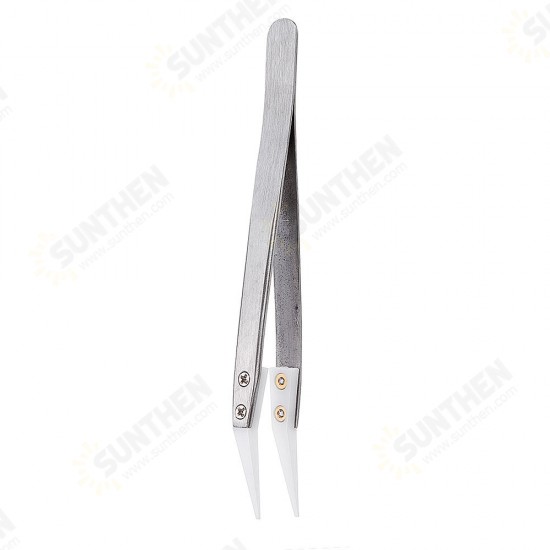 Heat Resistant Anti-static Stainless Steel Ceramic Tweezer