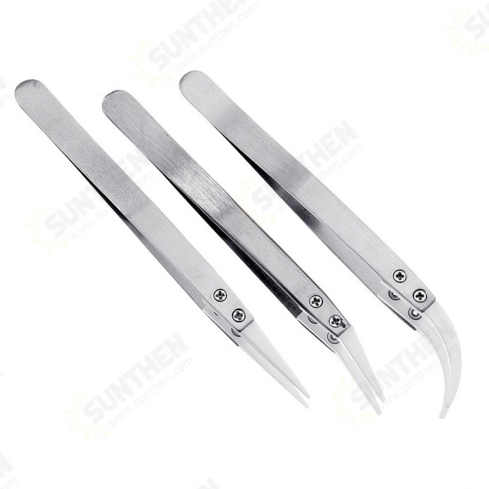 Heat Resistant Anti-static Stainless Steel Ceramic Tweezer