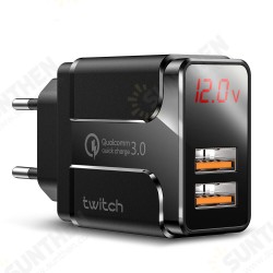 18W Dual Port USB Charger QC3.0 Quick Charge Wall Charger Adapter With EU Plug US Plug UK Plug For iPhone 11 SE 2020 For Huawei 18W Dual Port USB Charger QC3.0 Quick Charge Wall Charger Adapter With EU Plug US Plug UK Plug For iPhone 11 SE 2020 For Huawei