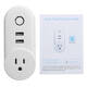 US Plug 110-230V 1250W WIFI Assistant 2 USB Alexa Voice Control APP Smart Socket Charger