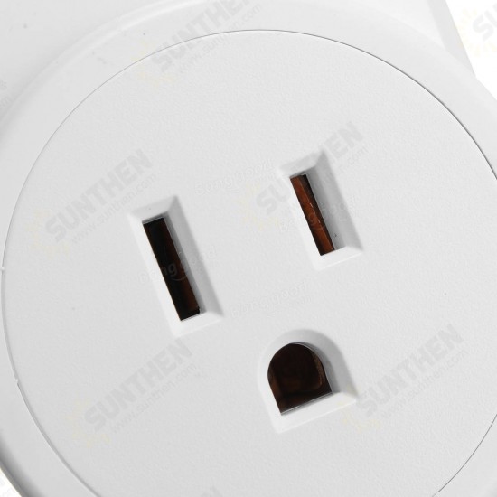 US Plug 110-230V 1250W WIFI Assistant 2 USB Alexa Voice Control APP Smart Socket Charger