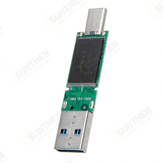 128G Type C USB 3.0 Flash Drive Chip Pen Drive Chips U Disk Thumb Drive Chip No Case 32G 64G