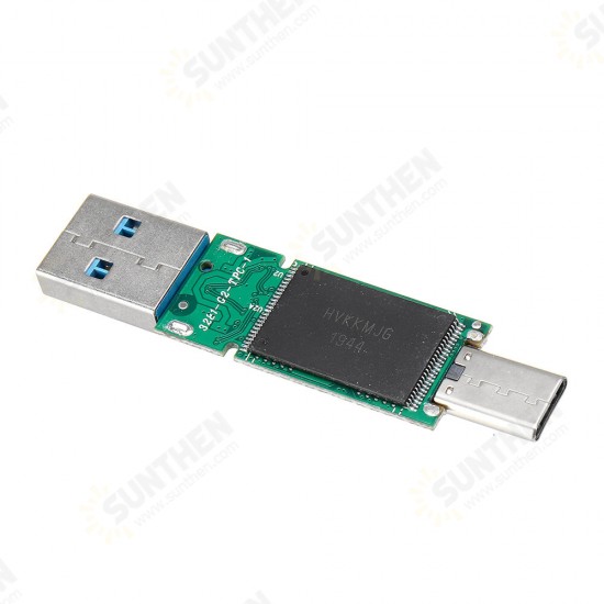 128G Type C USB 3.0 Flash Drive Chip Pen Drive Chips U Disk Thumb Drive Chip No Case 32G 64G