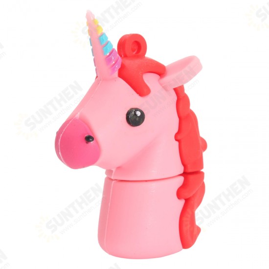 16G 32G Cute Horse USB 2.0 Flash Drives USB Memory Stick Cartoon Pen Drive