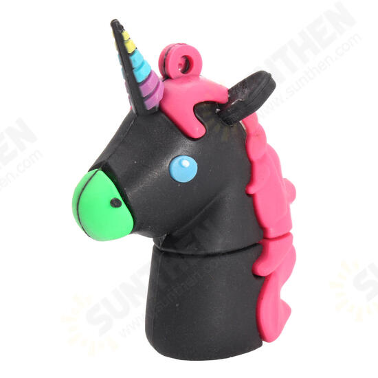 16G 32G Cute Horse USB 2.0 Flash Drives USB Memory Stick Cartoon Pen Drive