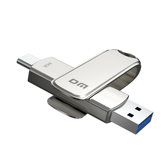 Type-C & USB3.1 Gen1 Flash Drive Dual Interface Memory Flash Disk 64G 128G 256G 512G 360° Rotation Thumb Drive PD189