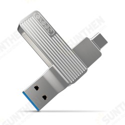 2-in-1 USB 3.0 To Type-C 32G 64G OTG USB Flash Drive 360° Rotation Design Memory Disk 2-in-1 USB 3.0 To Type-C 32G 64G OTG USB Flash Drive 360° Rotation Design Memory Disk