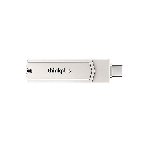 ThinkPlus TPCU301plus Type-C USB3.0 Flash Drive Dual Metal Port 360° Rotation Heat Resistance OTG A+ Chip Fast Data Transmission Portable Memory U Disk for Phone Computer