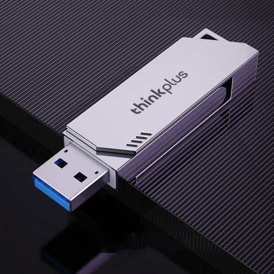 ThinkPlus TPU301plus USB3.0 Flash Drive 360° Rotation Waterproof Anti-drop A+ Chip Zinc Alloy Fast Speed Portable Memory U Disk