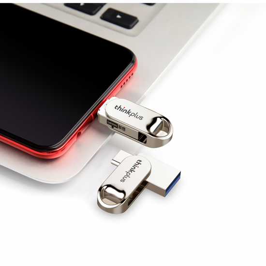 ThinkPlus TYCU301 Type-C3.1 USB3.0 Flash Drive Metal Dual Interface Pendrive Flash Memory Disk 32G 64G 128G Thumb Drive