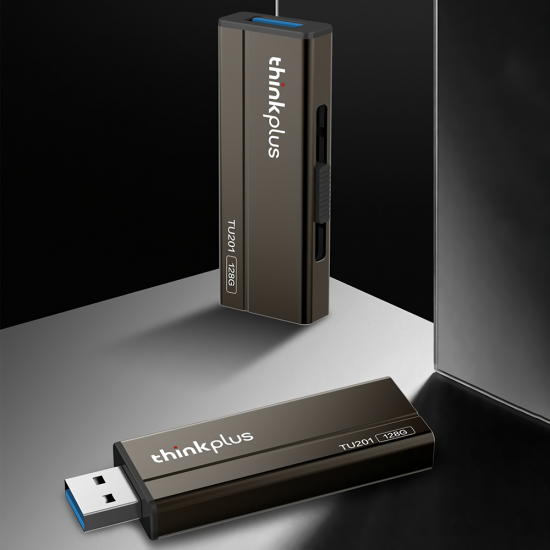 Thinkplus USB 3.1 Type-C Solid State Flash Drive Dual Interface Retractable Pendrive USB Memory Disk TU201
