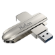 U389 USB3.2 Flash Drive 128G 256G Thumb Drive Zinc Alloy Solid State U Disk 360° Rotatable 150MB/s Pendrive