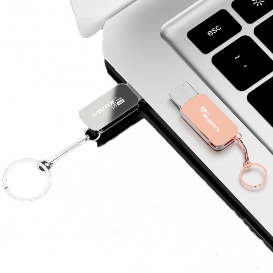 USB3.0 Flash Drive Pendrive Zinc Alloy Portable USB Disk with Key Chain Thumb Drive U Disk