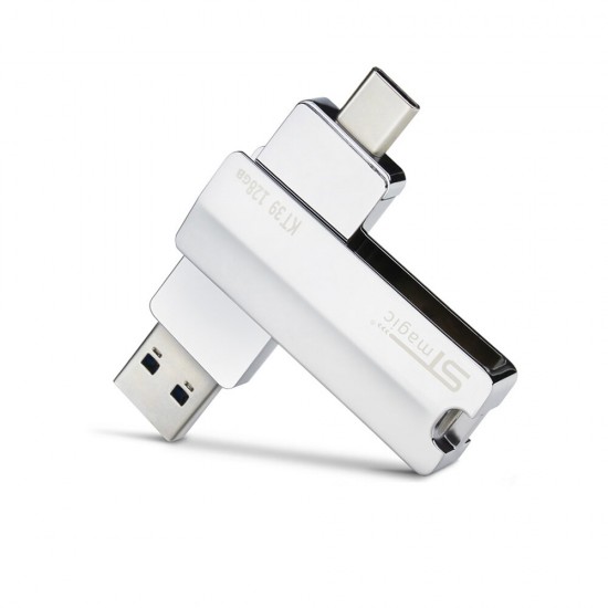 K39 2 in 1 USB 3.0 &Type-C USB Flash Drive OTG Pendrive Metal 64GB 128GB 256GB 512GB Memory U Disk 150MB/S