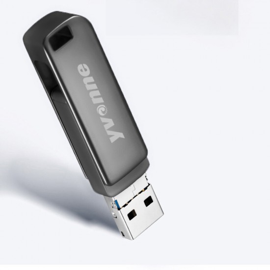 3 in 1 256G USB Flash Drive USB3.0 Type C MicroUSB Pendrive 32G 64G 128G Thumb Drive Memory Disk 360° Rotation U Disk