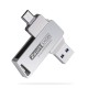 Type-C&USB3.1 Flash Drive Dual Metal Interface 32G/64G/128G High Speed Data Transmission Portable Memory U Disk OTG Extended USB Drive